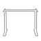 Table élévatrice électrique à deux pieds