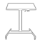 Table élévatrice électrique à un pied
